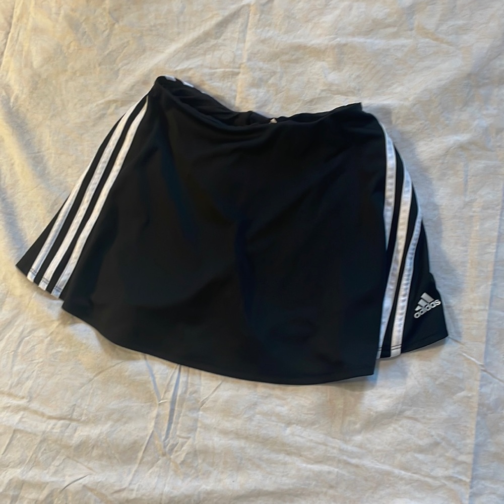Black Adidas Tennis Skirt Kids L (14)